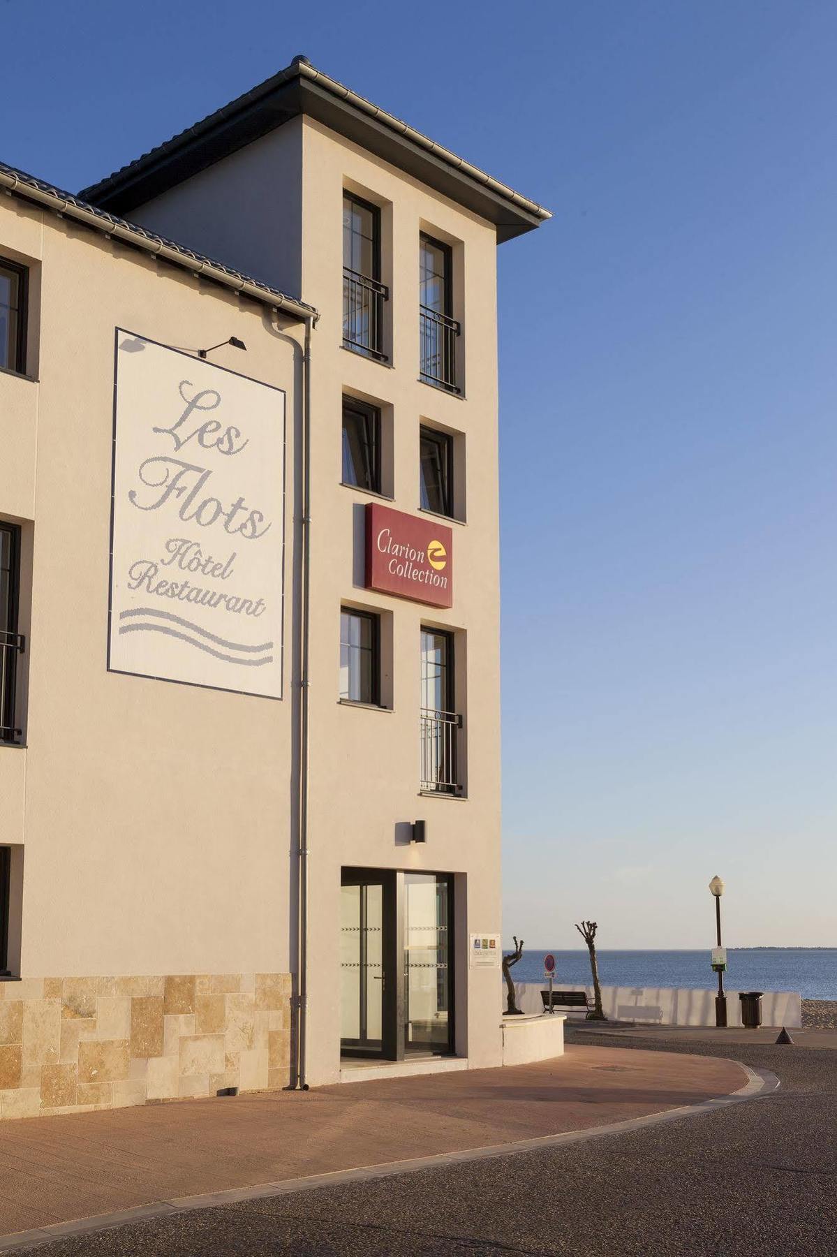 Les Flots - Hotel Et Restaurant Face A L'Ocean - Châtelaillon-Plage Exterior foto