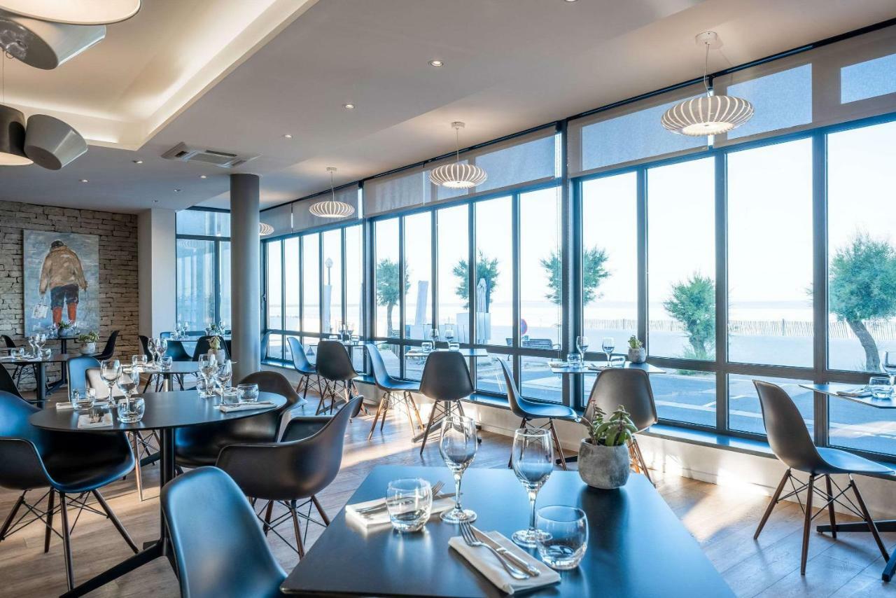 Les Flots - Hotel Et Restaurant Face A L'Ocean - Châtelaillon-Plage Exterior foto
